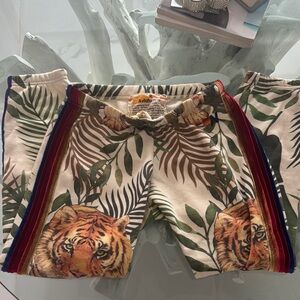 SOLD Aviator Nation Jungle Tiger 5 Stripe Sweatpants Medium